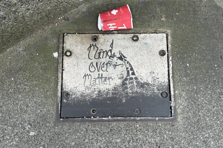 a text walking in Vancouver haiku